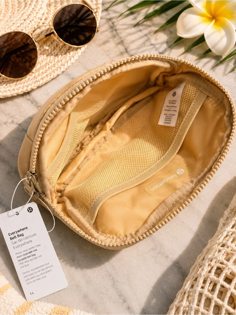 Lululemon Everywhere Belt Bag 1L Tan Gold Beige NWT